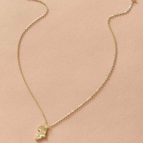 Africa Map Pendant Necklace - Picture 3 of 4